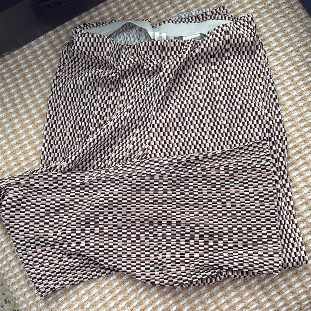 H&M Black and White Checkered Women Jeans